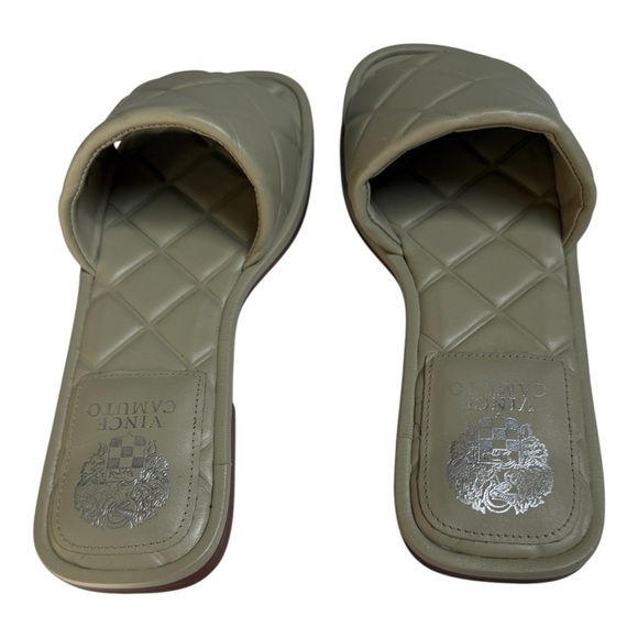 New Vince Camuto Brennda Quilted Slide Sandals – Taupe – Size 7M - Picture 3 of 5